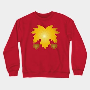 Embrace Minimalism with a Maple Leaf Design Crewneck Sweatshirt